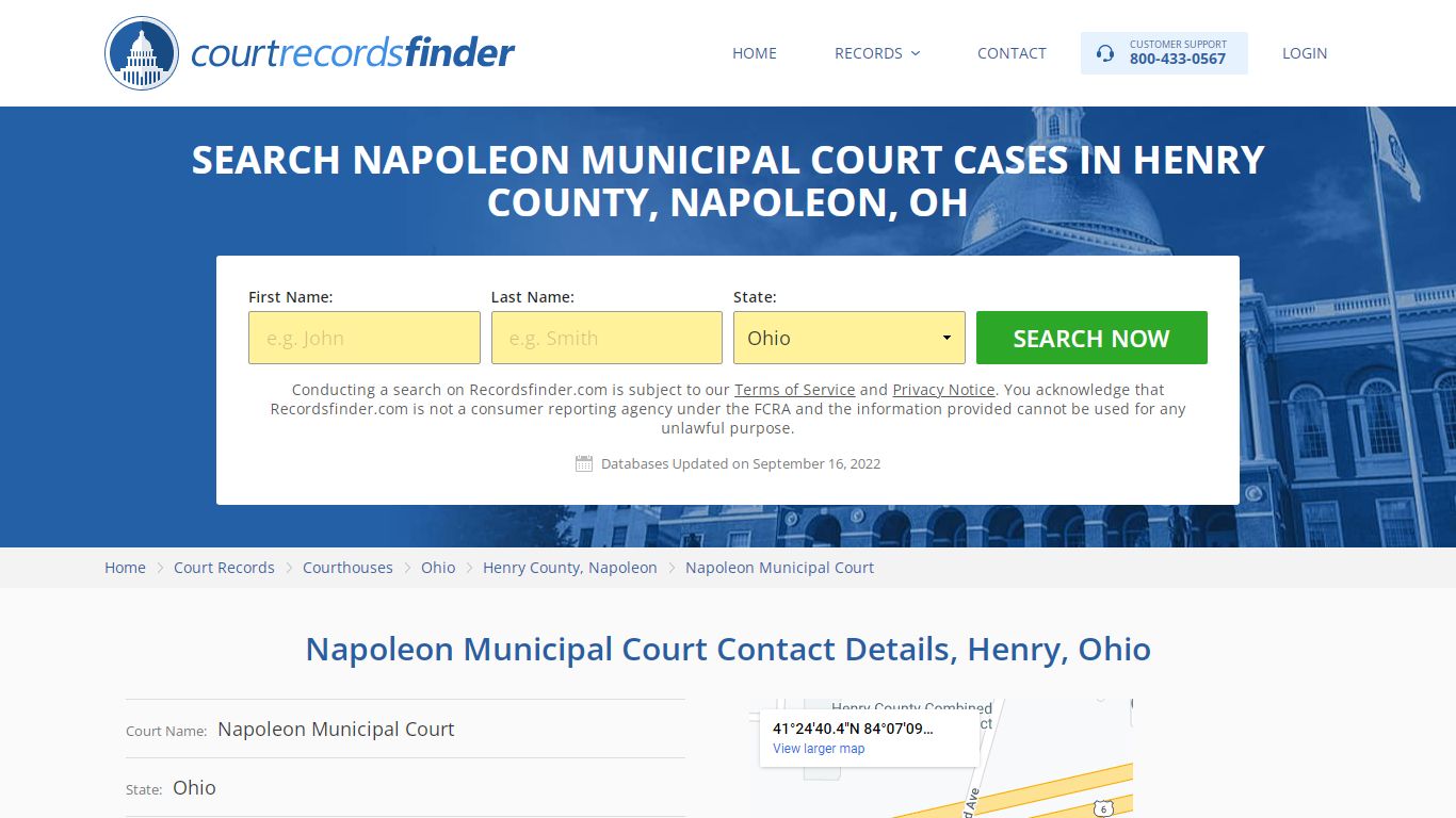 Napoleon Municipal Court Case Search - Henry County, OH - RecordsFinder